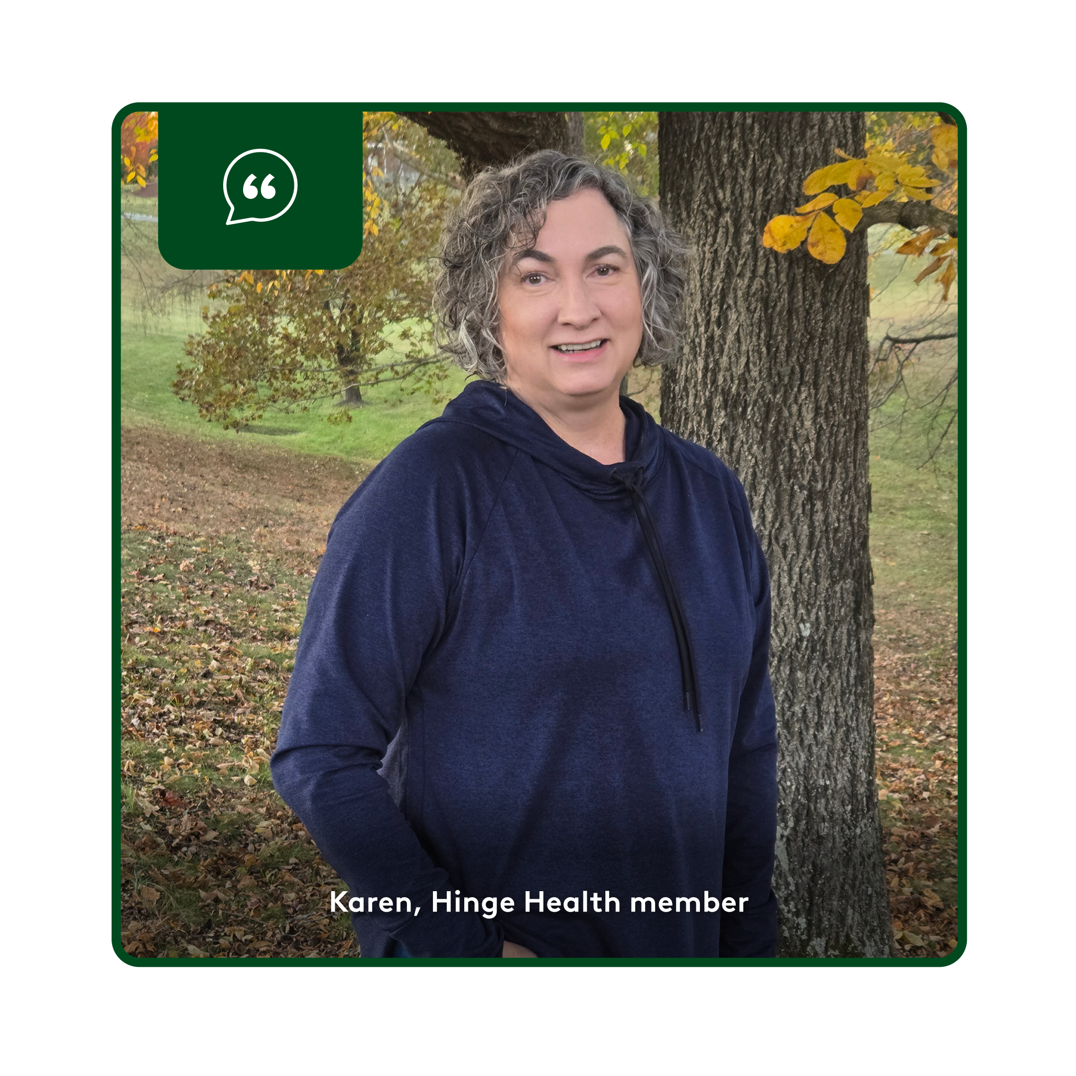 Karen, Hinge Health member