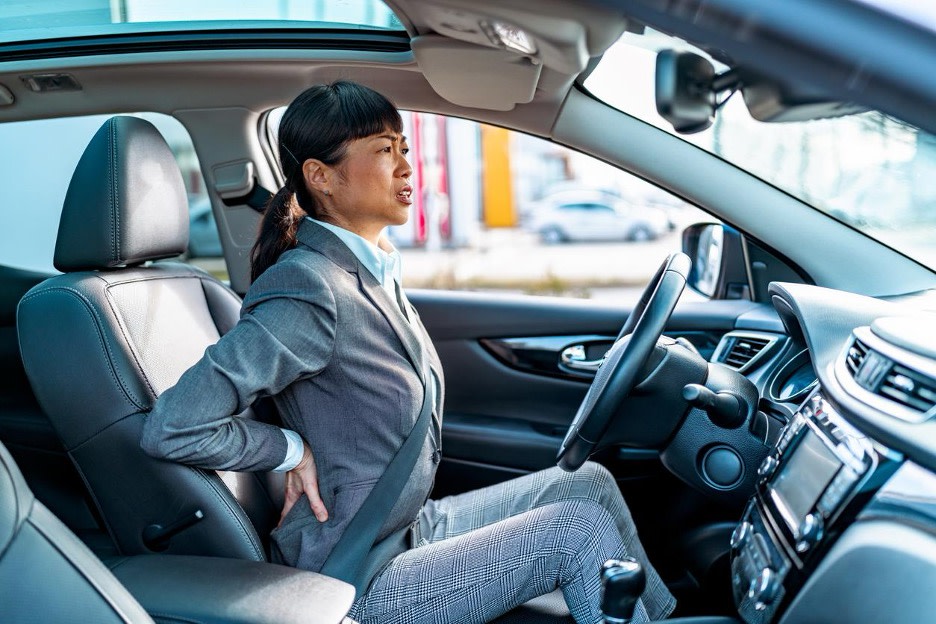Low back pain while driving
