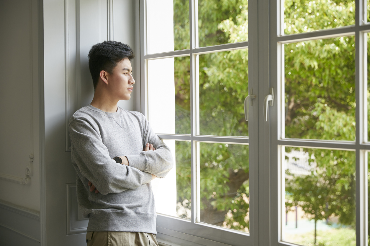 man thinking how to regulate nervous system