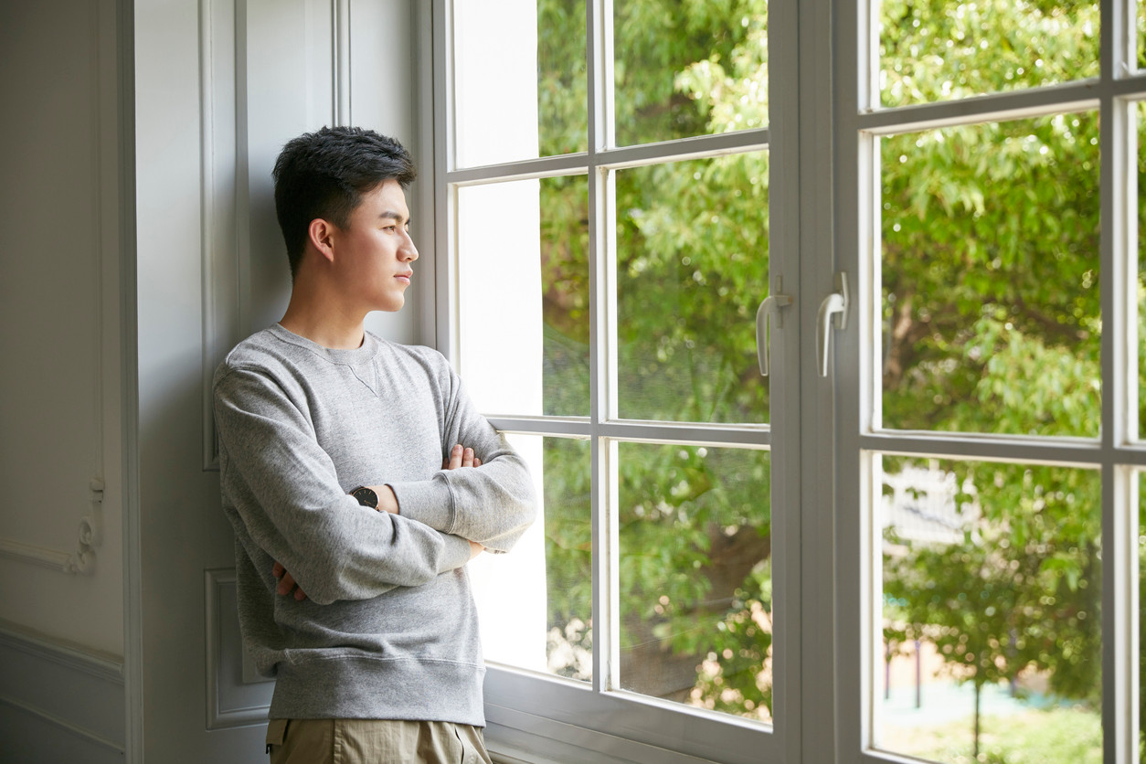 man thinking how to regulate nervous system