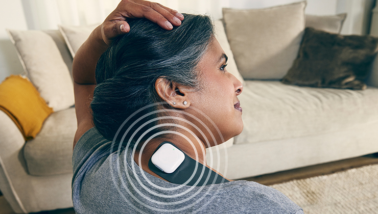 Women gardening with an enso device on