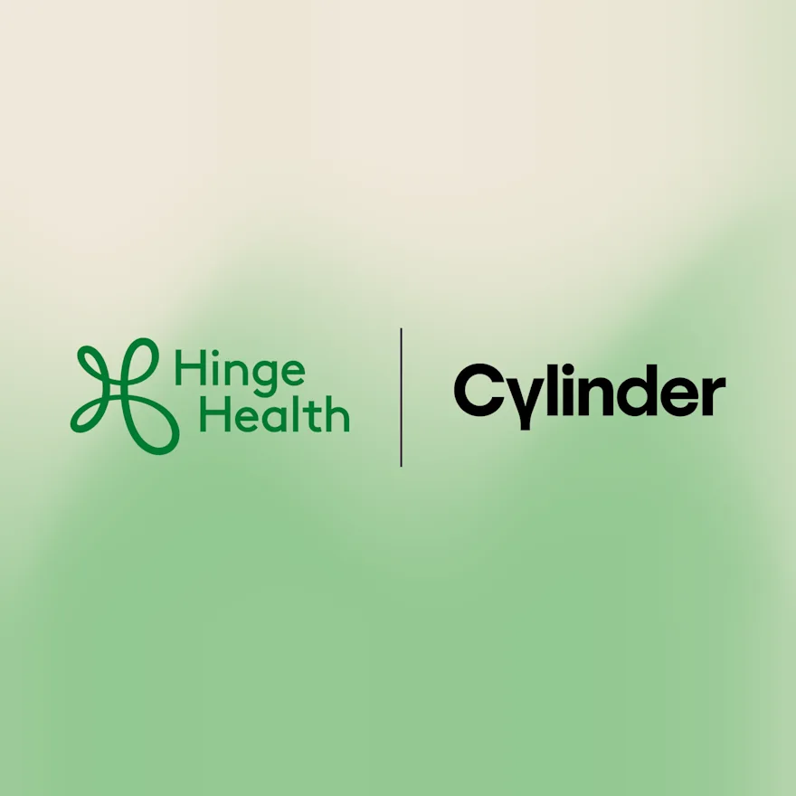 Hinge Health and Cylinder Health logos