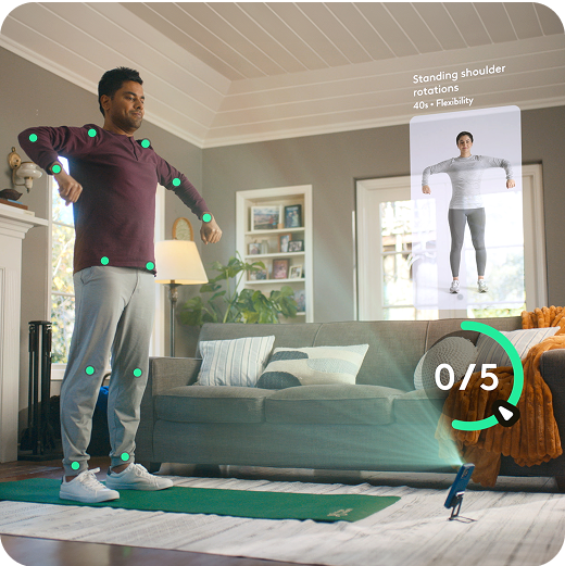 man with shoulders out with AR hinge overlay