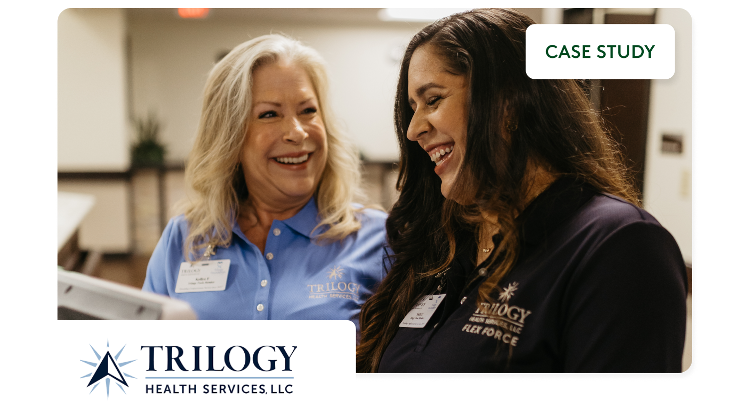 Trilogy Health Services' employees working together 