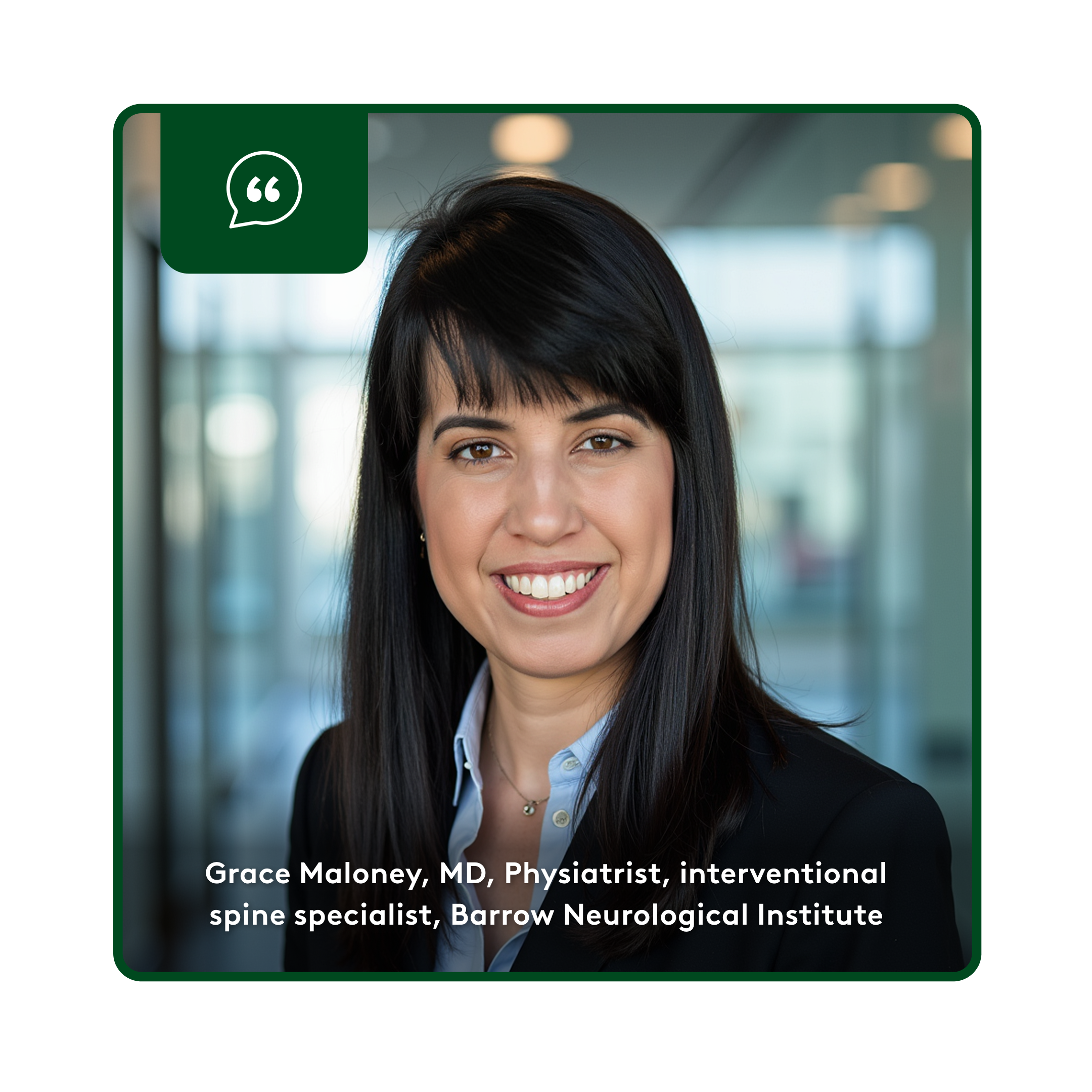 Grace Maloney, MD, Physiatrist, interventional spine specialist, Barrow Neurological Institute