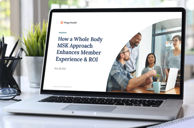 Learn how a whole body MSK approach enhances member experience and drives ROI by addressing personal lifestyle and behavioral routines.