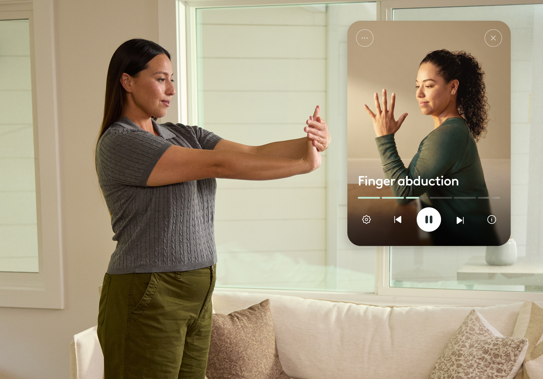 Arthritis hero desktop — person doing gentle exercise