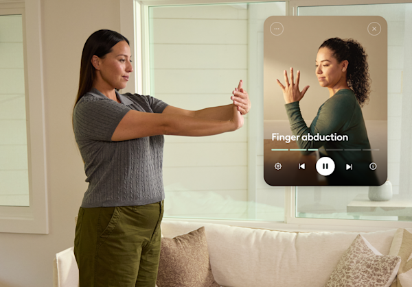 Arthritis hero desktop — person doing gentle exercise