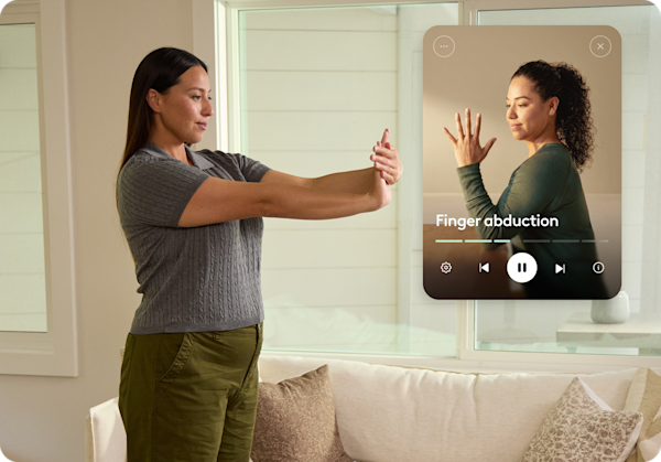 Arthritis hero desktop — person doing gentle exercise