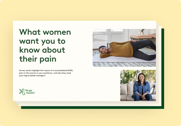 Report about pains impact on women in the workforce