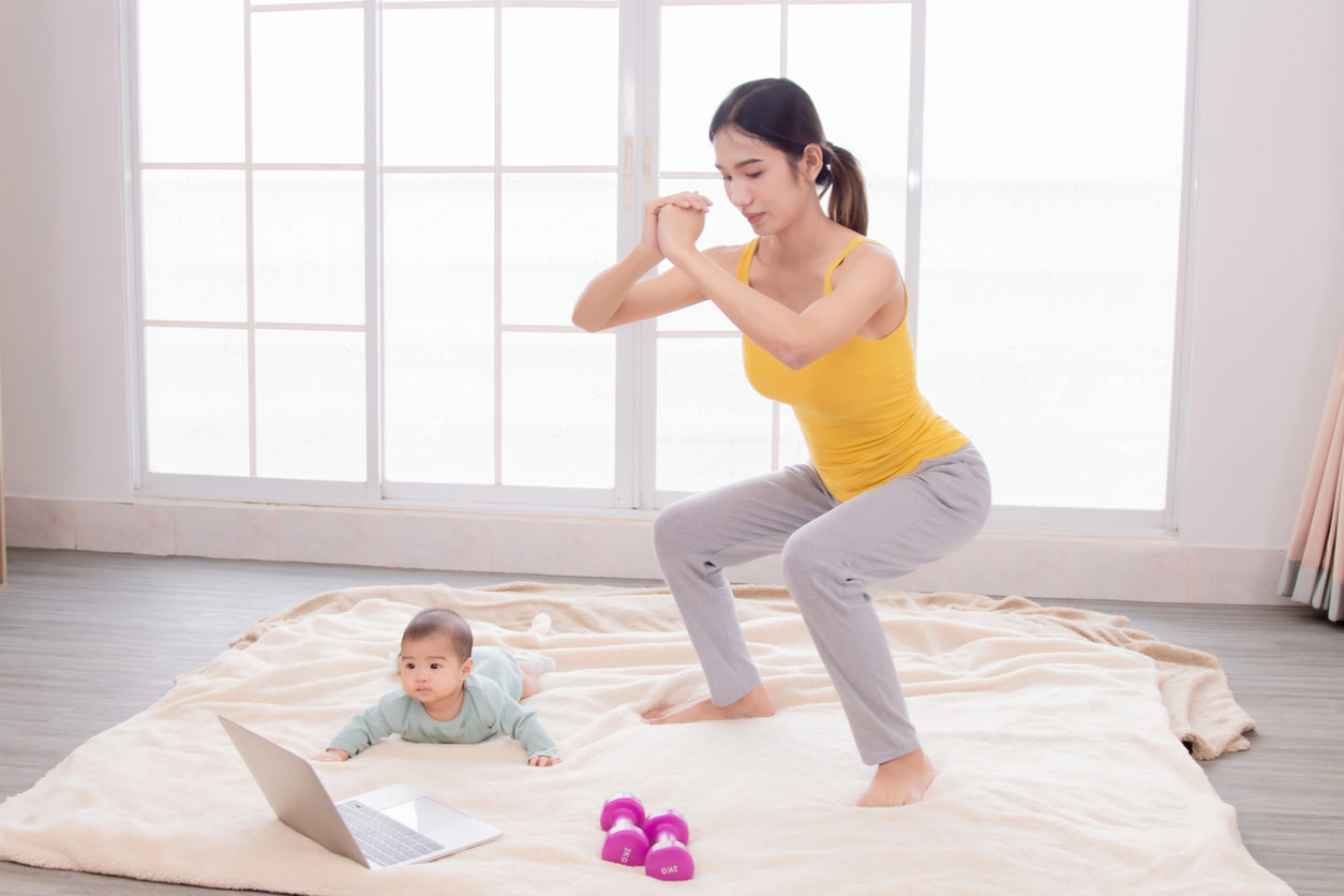 woman-practicing-postpartum-physical-therapy