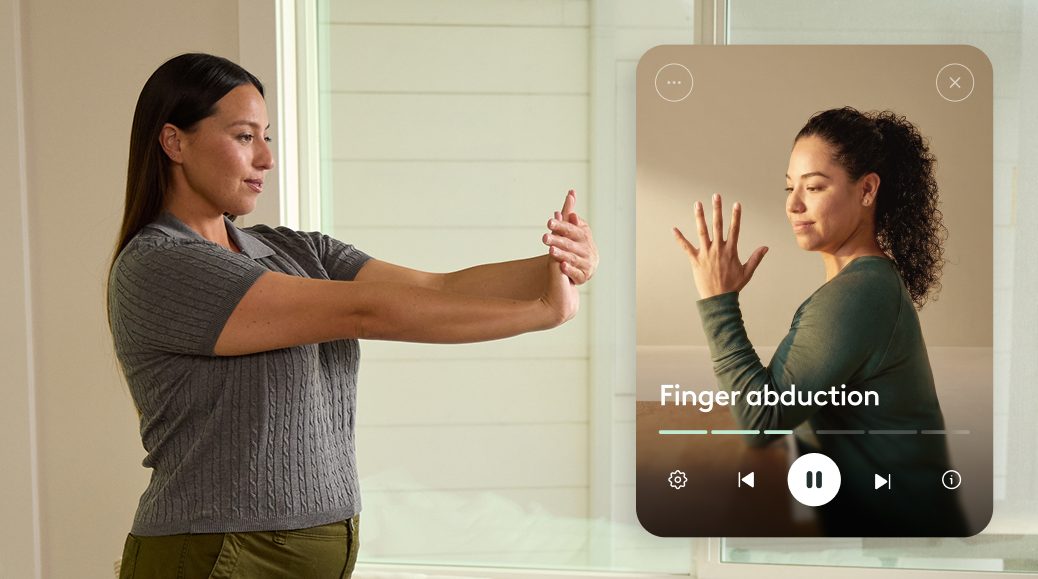 Arthritis hero mobile — person doing gentle exercise