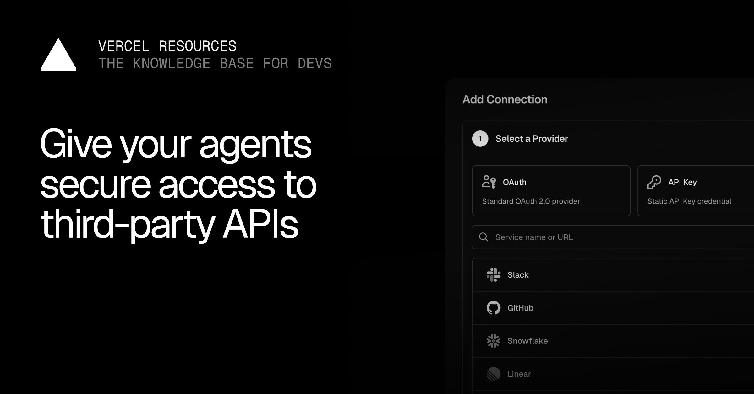 Random Word Api Vercel Give your agents secure access to third-party APIs | Vercel Knowledge Base
