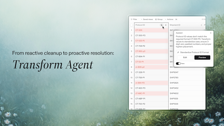From reactive cleanup to proactive resolution: Transform Agent