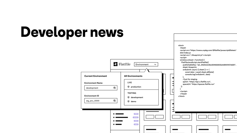 Developer news March 2024 on a white background with icons representing the platform and code