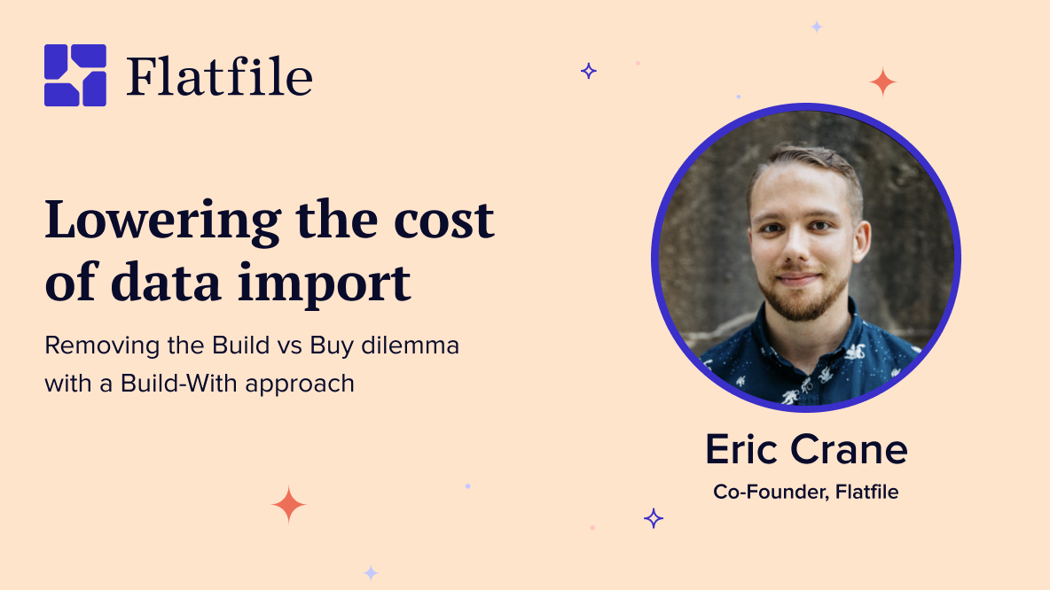 Cover image of Lowering the cost of data import: Removing the build vs. buy dilemma with a build-with approach