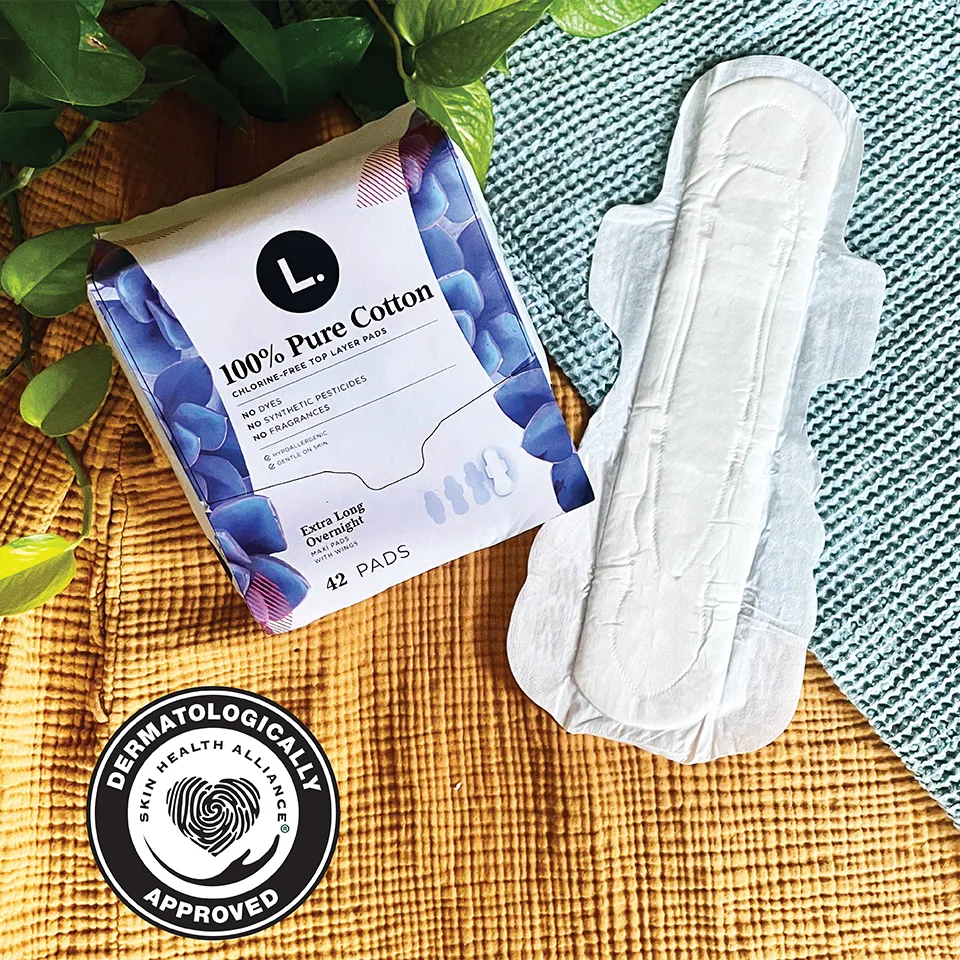  L Organic Cotton Maxi Pads - 20ct