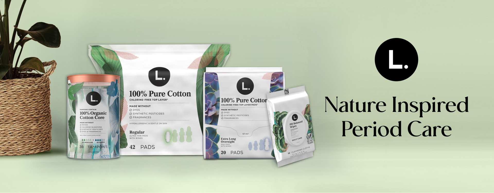 L. Organic Cotton Regular and Super Absorbency Maldives