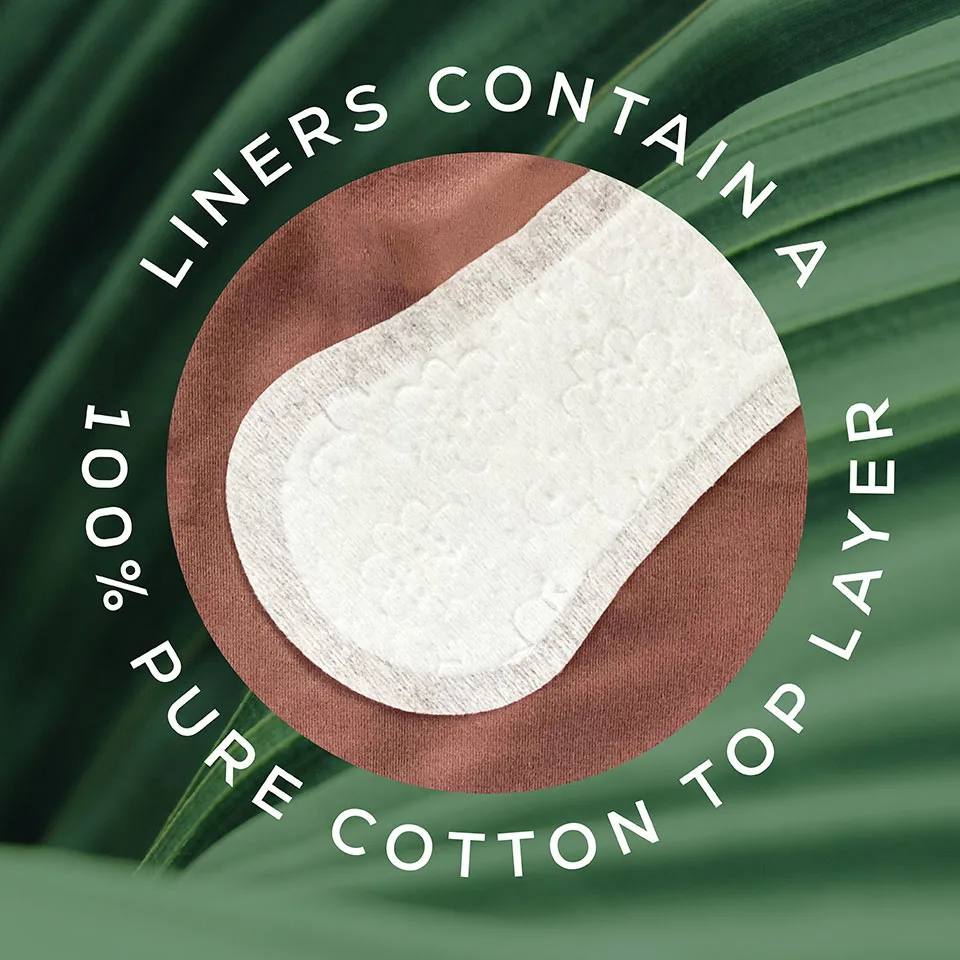 Organic Cotton Ultra Thin Dual/Thong Panty Liners, Lite, 35ct