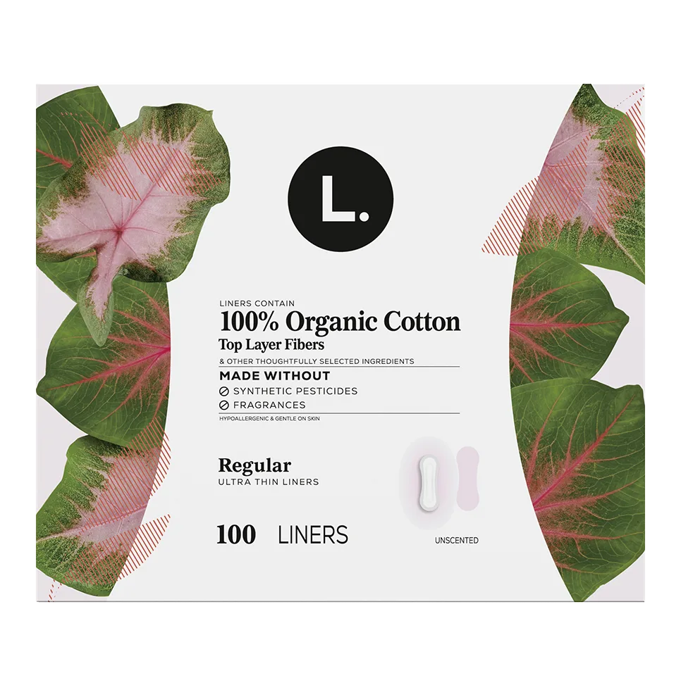 Regualr liners with organic cotton top sheet 