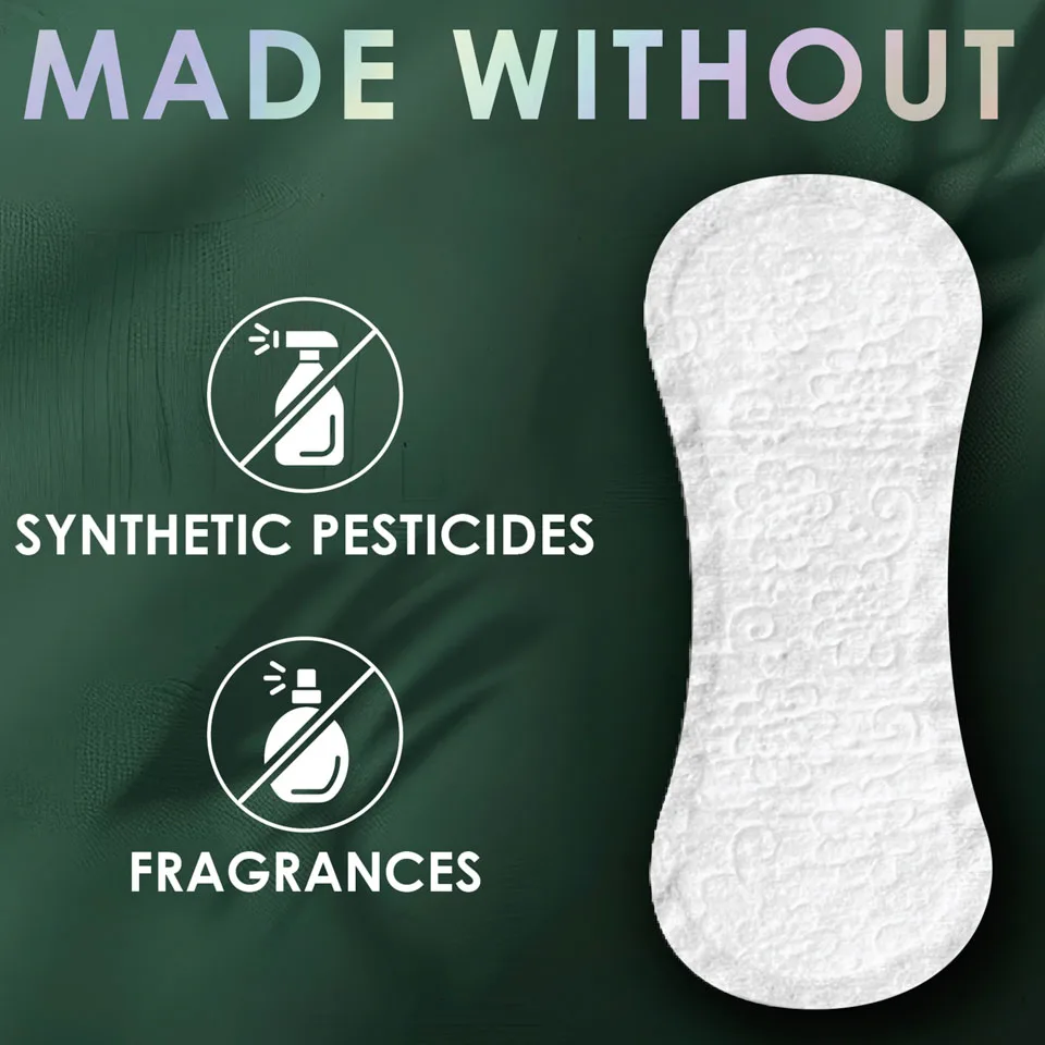 L. liner. Made without fragrances or synthetic pesticides