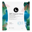 Super pads with organic cotton top sheet 