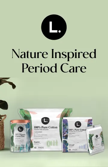 L. Organic Cotton Super and Super Plus Absorbency Compact Tampons