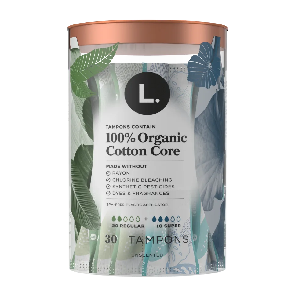  L. Organic Cotton & Chlorine-Free Pads, Regular