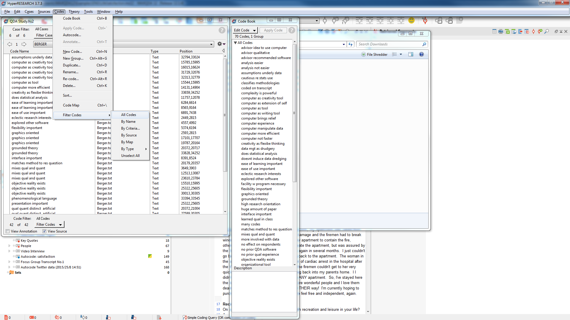 Migrating your project from HyperResearch, Step 2 Step 2 of "Migrating from HyperResearch"