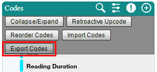 Export-Codes