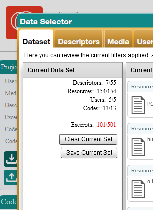 Data Selector Screenshot
