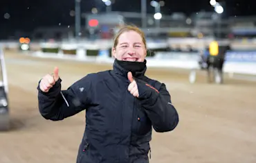 SYbille Tinter glad efter segern.jpg