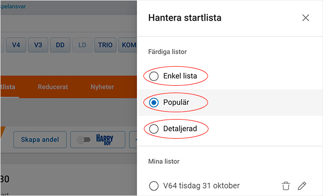 Nya startlistor på atg.se – nya smarta funktioner | ATG