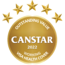 Outstanding value, Canstar 2022 Award for Working Visa Health Cover
