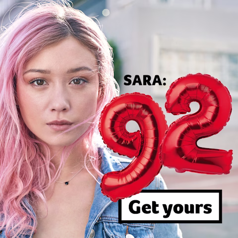 Image of SARA: 92 Get yours Image of SARA: 92 Get yours