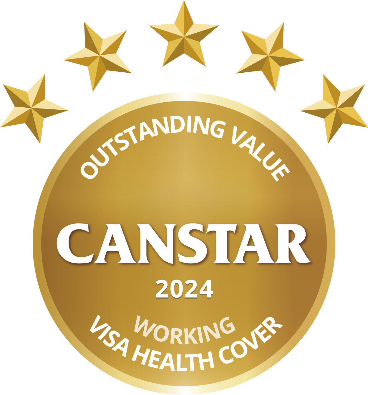 Outstanding value, Canstar 2024 Award for Working Visa Health Cover