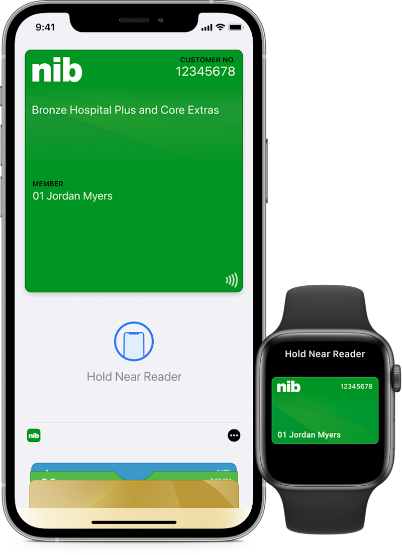 Your nib card for Apple Wallet nib