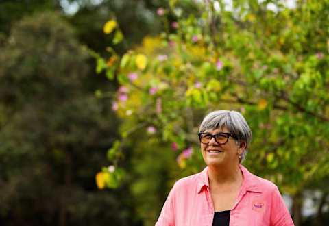 Woman wearing sunglasses out in nature Woman wearing sunglasses out in nature