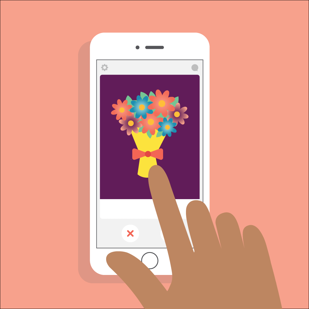 Animation of Smiling Mind app interaction