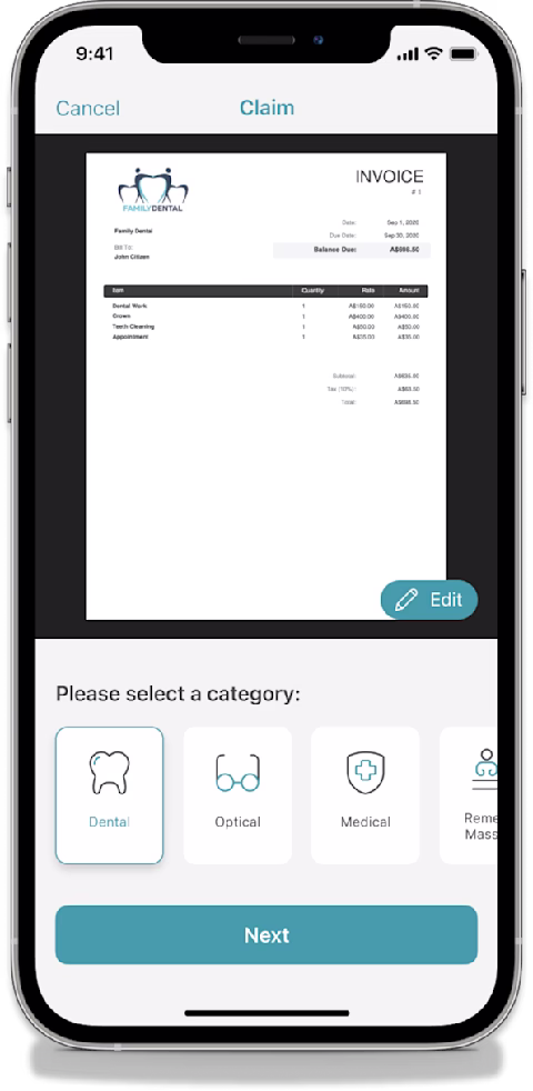 Image of GU Health App claiming screen Image of GU Health App claiming screen
