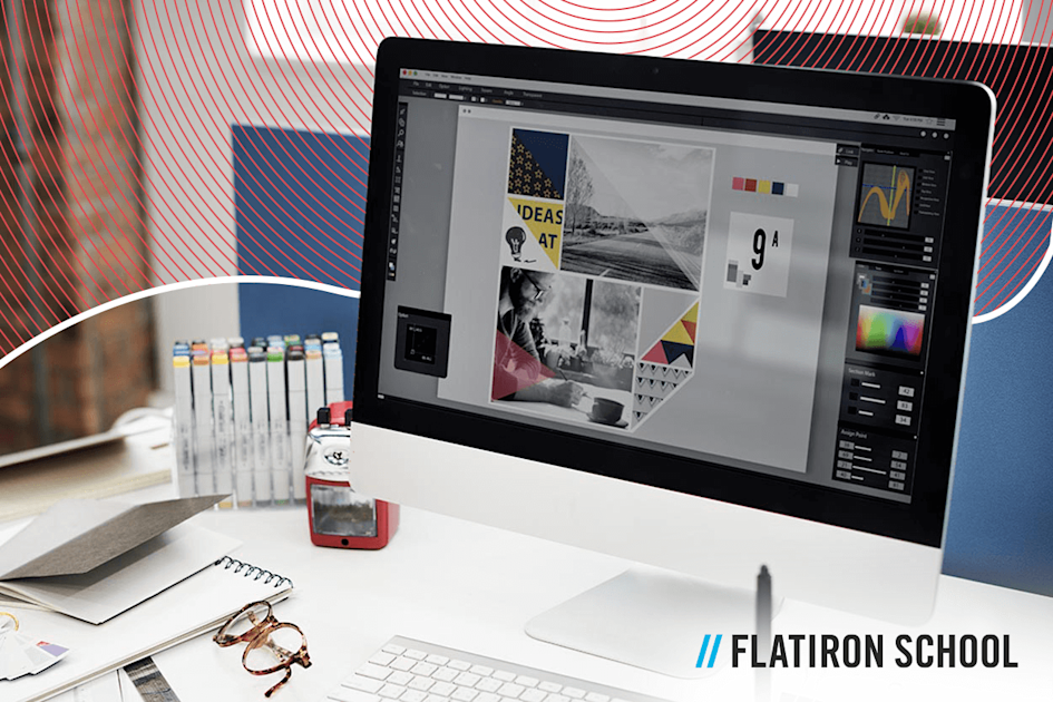 A mockup on a computer