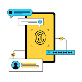 Cybersecurity with fingerprint