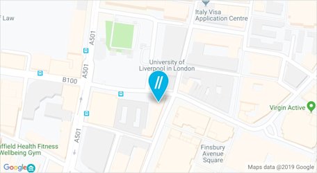Map of the London campus