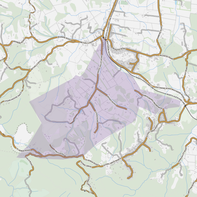 map of Waitakere South