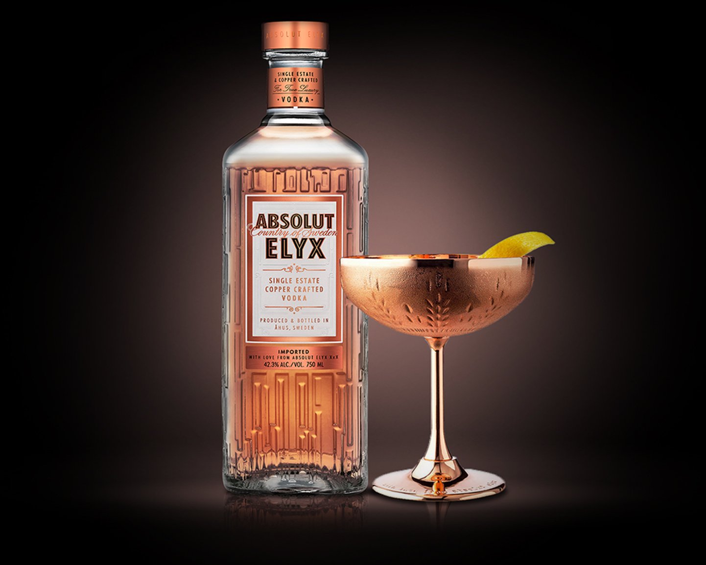 ABSOLUT Elyx Vodka Tumbler Glas Gläser Longdrink Cocktail 