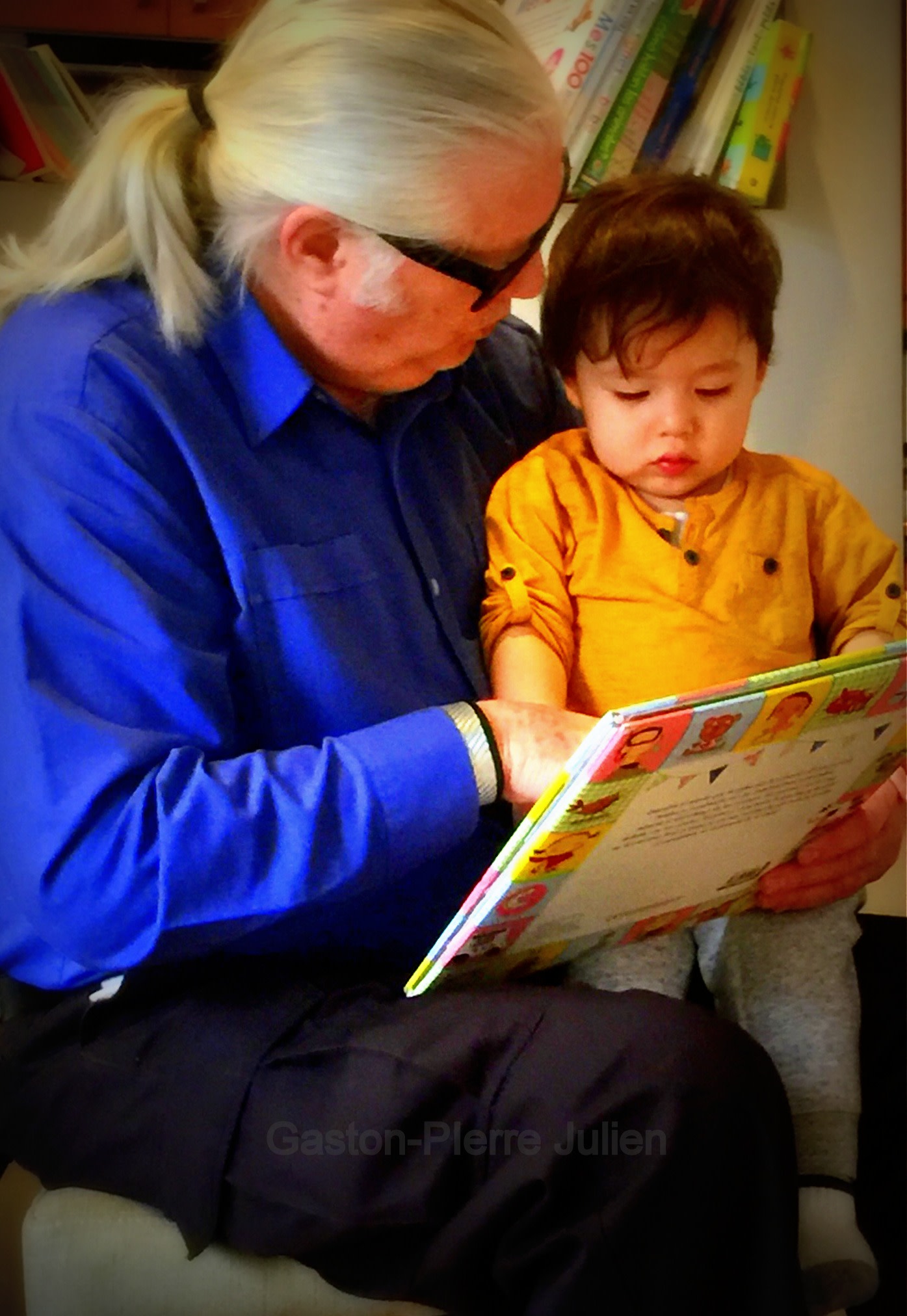 Papapapou et son petit-fils, Gaston-Pierre Julien 