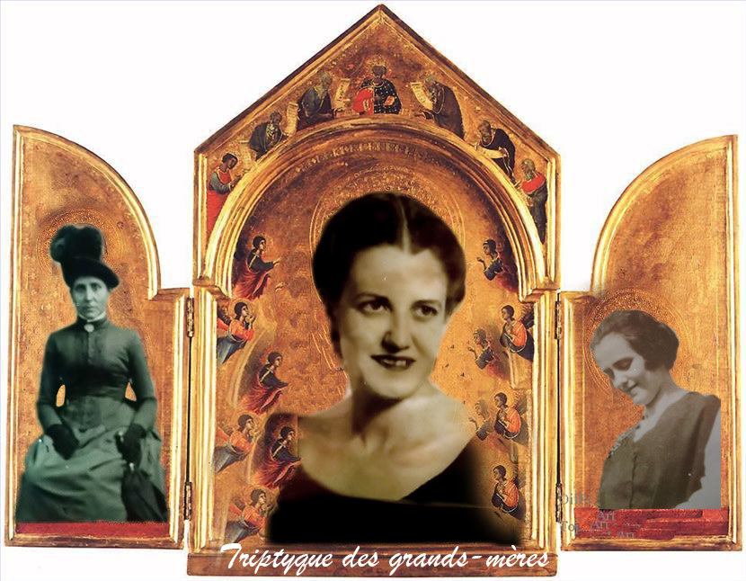 Triptyque des grands-mères/Triptych of the
  grandmothers, Shelagh McNally 