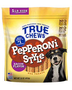True Chews® Pepperoni Style Bacon Flavor Dog Treats