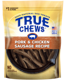 True Chews® Premium Recipes Pork & Chicken Sausage Dog Treats