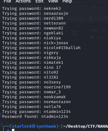 Password discovered!